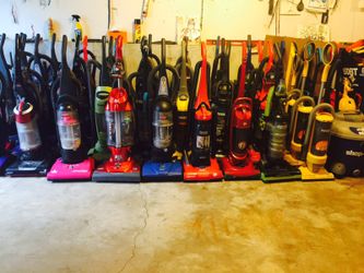 Working vacuum cleaners