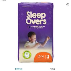 Sleepovers.  Lg. -Xl - 60 To 125lbs.