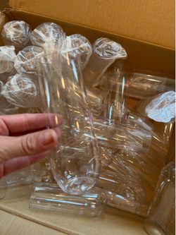 Plastic champagne glasses
