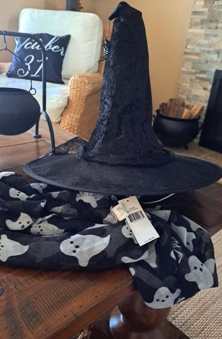 Witch Hat And Ghost Scarf