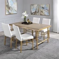 5pc Dinning Table white NEW $750