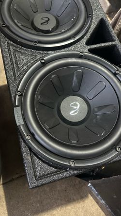 2 12” INFINITY SUBS IN BOX