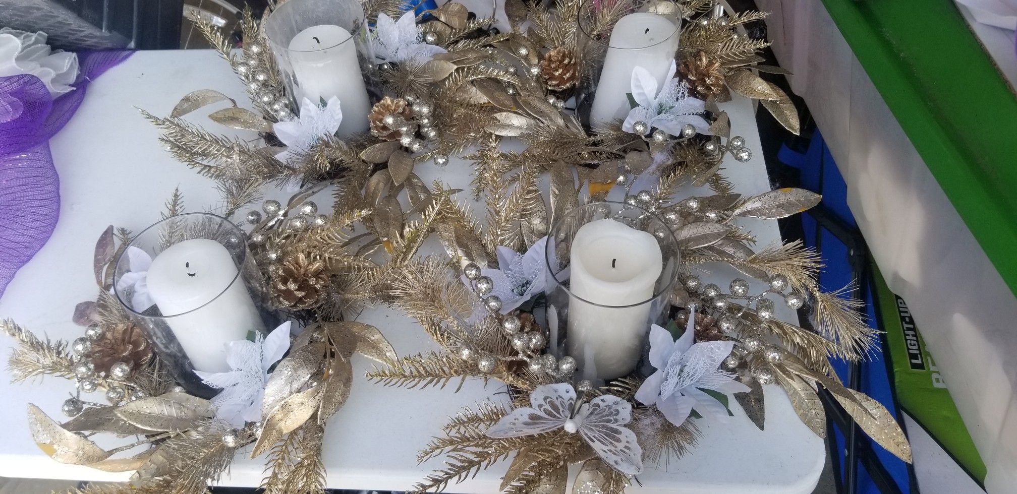 Gold candles