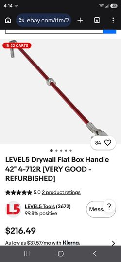 Flat box handle