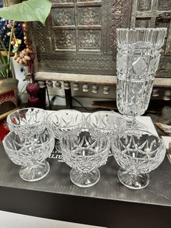 Crystal Goblets & Vase