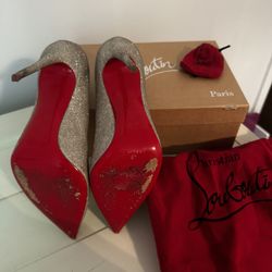 Christian Louboutin Hot Chick 100 Glitter Mini 