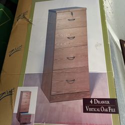 Monroe & James Fine Furniture 4-Drawer oak Filing Cabinet