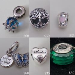 authentic silver pandora charms 