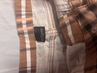 Eclipse brown plaid mini skirt🤎