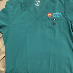 Scrub Shirt Green Nicklaus Children’s Hospital 