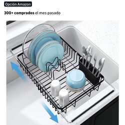 Escurridor de platos para fregadero acero inoxidable
