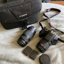 Canon T6I With Bag And Extra Lens 