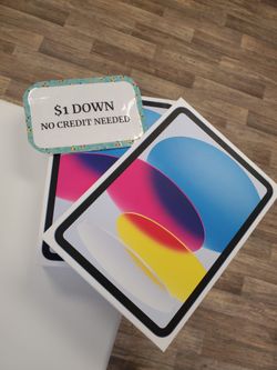 Apple IPad 10th Gen- Pay $1 DOWN AVAILABLE - NO CREDIT NEEDED