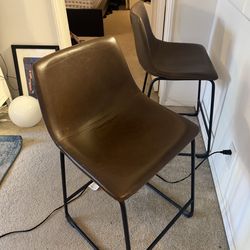 High top bar stools (2 stools)
