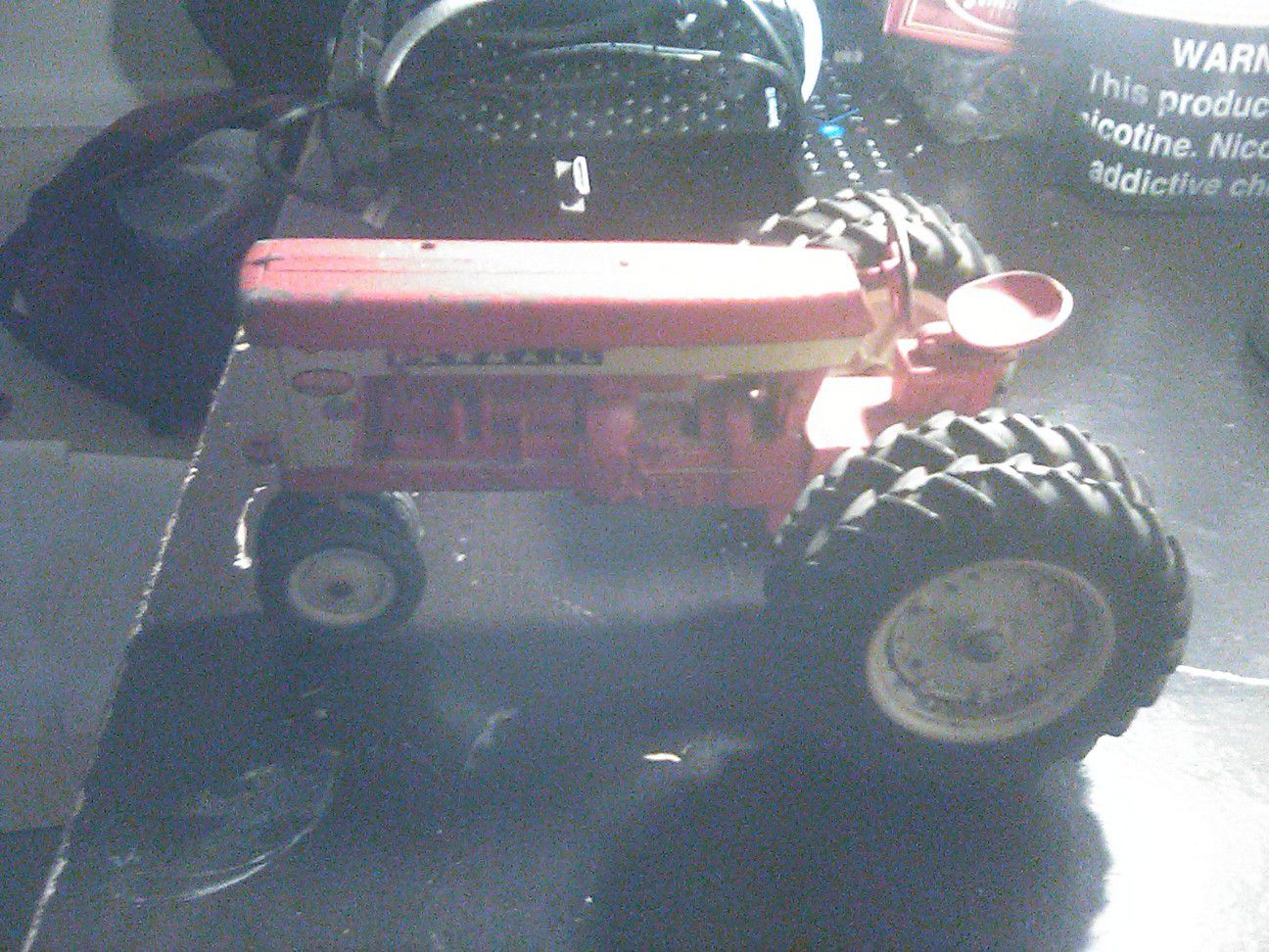 Vintage 1950 Red Tractor Toy