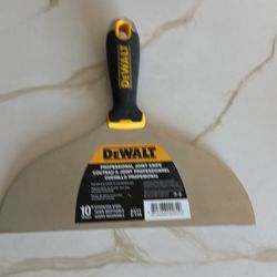 10 in. Stainless Steel Putty Knife with Soft Grip Handle 