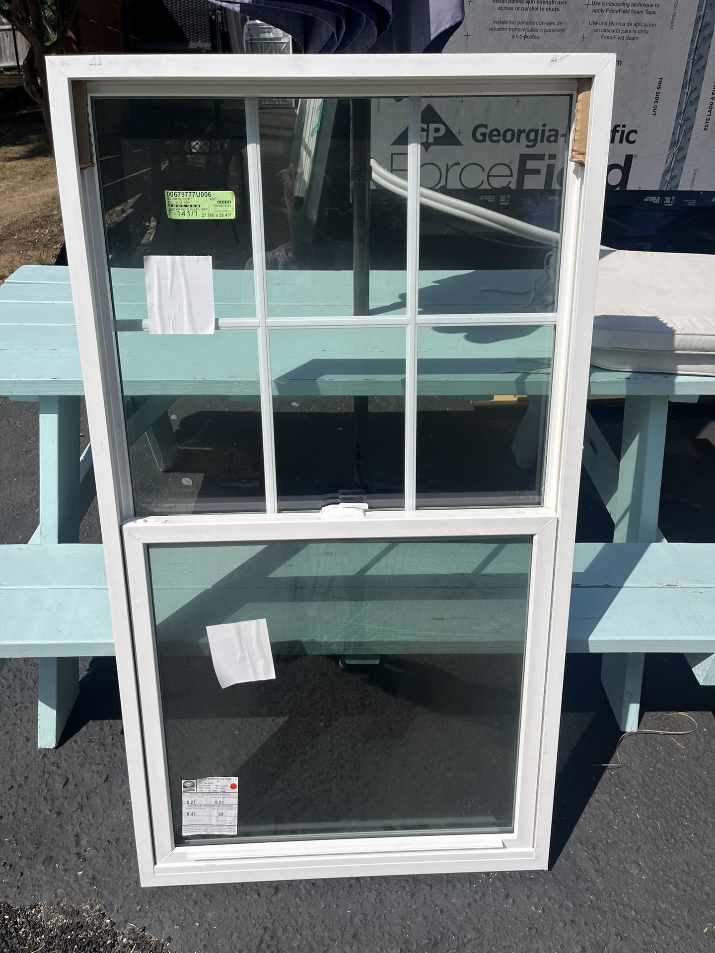 New Dual Paned Window w/ Grids 27 3/4" X 25 1/2"