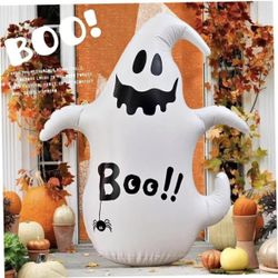 Halloween Inflatables Ghosts Outdoor Decorations 4ft Waterproof PVC Halloween Blow Ups Cute Ghost Bo