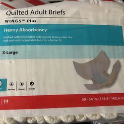 Quilted Adult Briefs XL 15 Count 