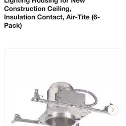 6 in. Recessed Lighting Housing