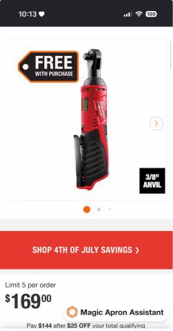 Milwaukee Cordless Ratchet