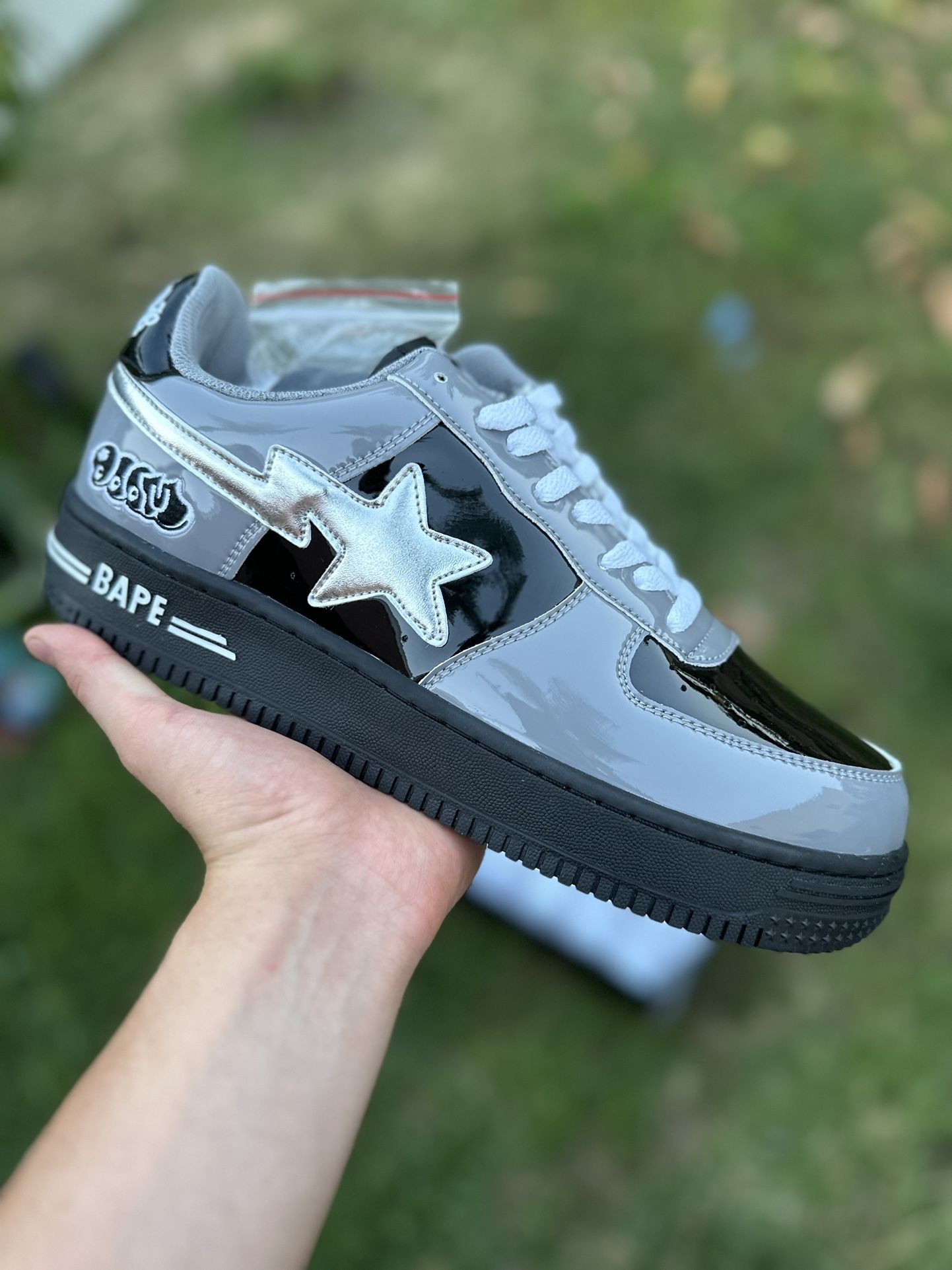 Chrome Grey Bapestas MF Doom