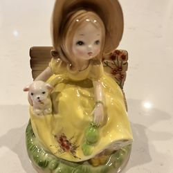 Vintage Josef Originals Porcelain Music Box