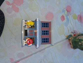 M and M candy dispenser.