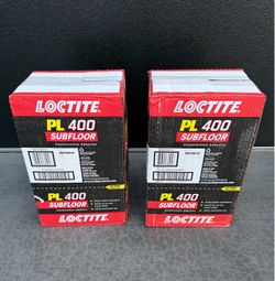 Loctite PL 400 Subfloor 28 oz. All Weather Latex Construction Adhesive Tan Cartridge (12-pack) $87 plus tax at Home Depot I have two in stock $87 each