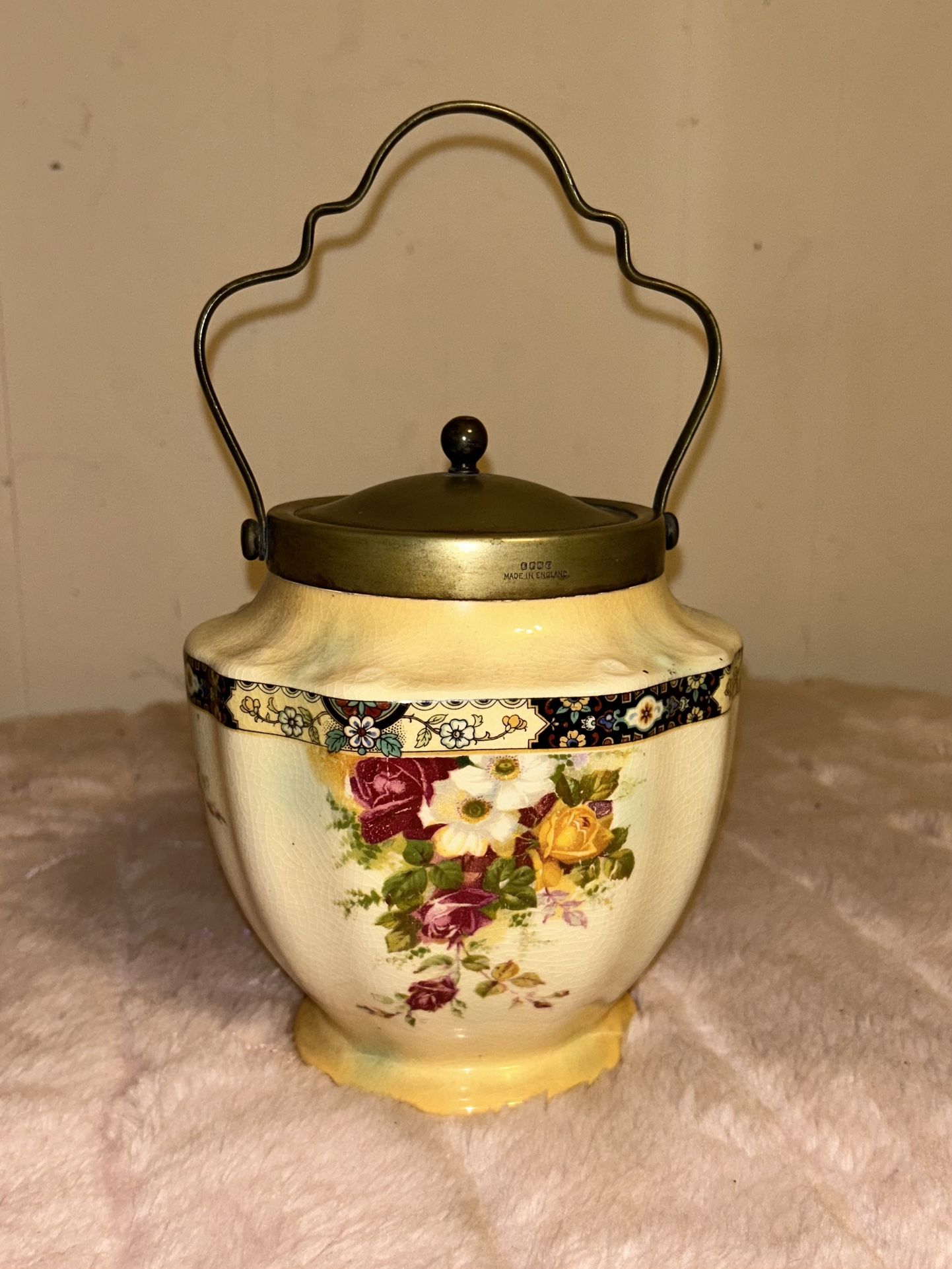 Vintage Lancaster and Sons Biscuit Barrel