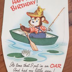 1953 Birthday Greeting Card
