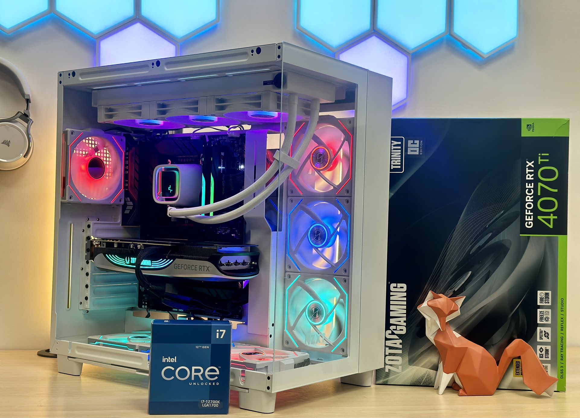 🦊 FOX 20 🦊 1 YEAR WARRANTY + ZERO DOWN 🦊 FOX HIGH END GAMING | PROFESSIONAL PC | COMPUTER | RIG | DESKTOP |INTEL I7-13700KF | RTX 4070TI SUPER