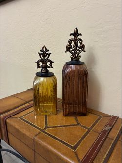 Tuscan glass decor set 16”11”