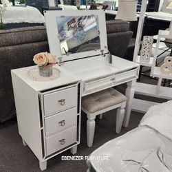 HOLIDAY SALE!!! Vanity With Stool/ Available In Different Colors 