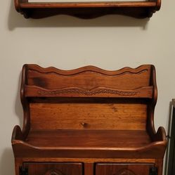 Dry Sink with Wall Shelf
