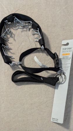 Top Paw Training No-Pull Prong Collar w/ Nylon Cover Size M