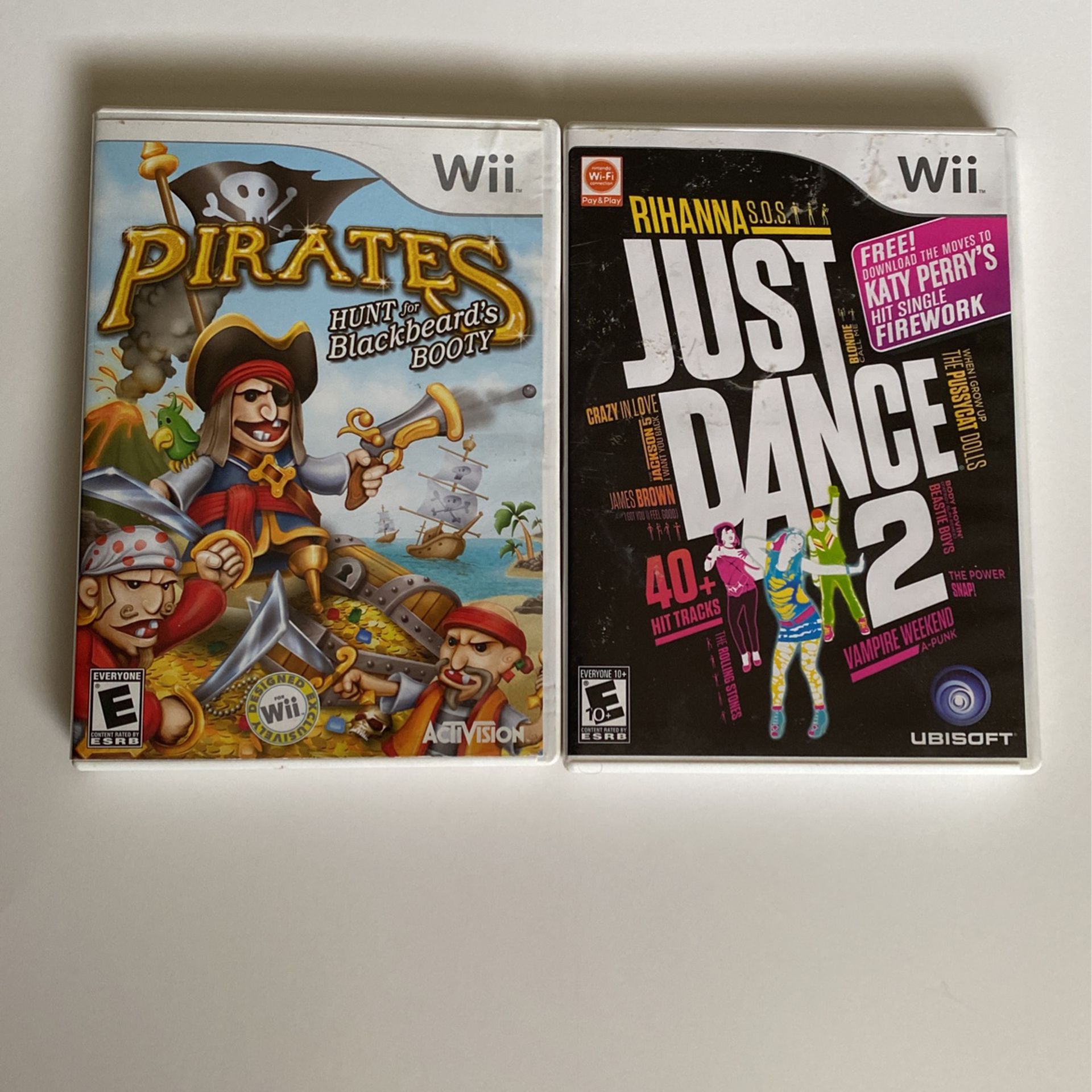 Wii Just Dance 2 & Pirates Hunt For Blackbeards Booty