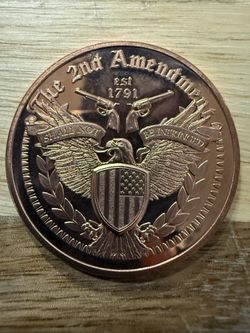 1 AVDP Oz .999 Copper Round - 2nd Amendment 