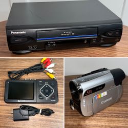 MiniDV → VHS → Digital Transfer Bundle, Canon, Panasonic, ClearClick,