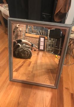 Shabby Chic mirror like new blue/grey