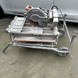 RIDGID 10” Sliding Wet Tile Saw w/ Stand – R4092