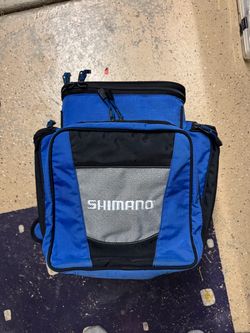 Shimano fishing tackle carry bag with inserts.