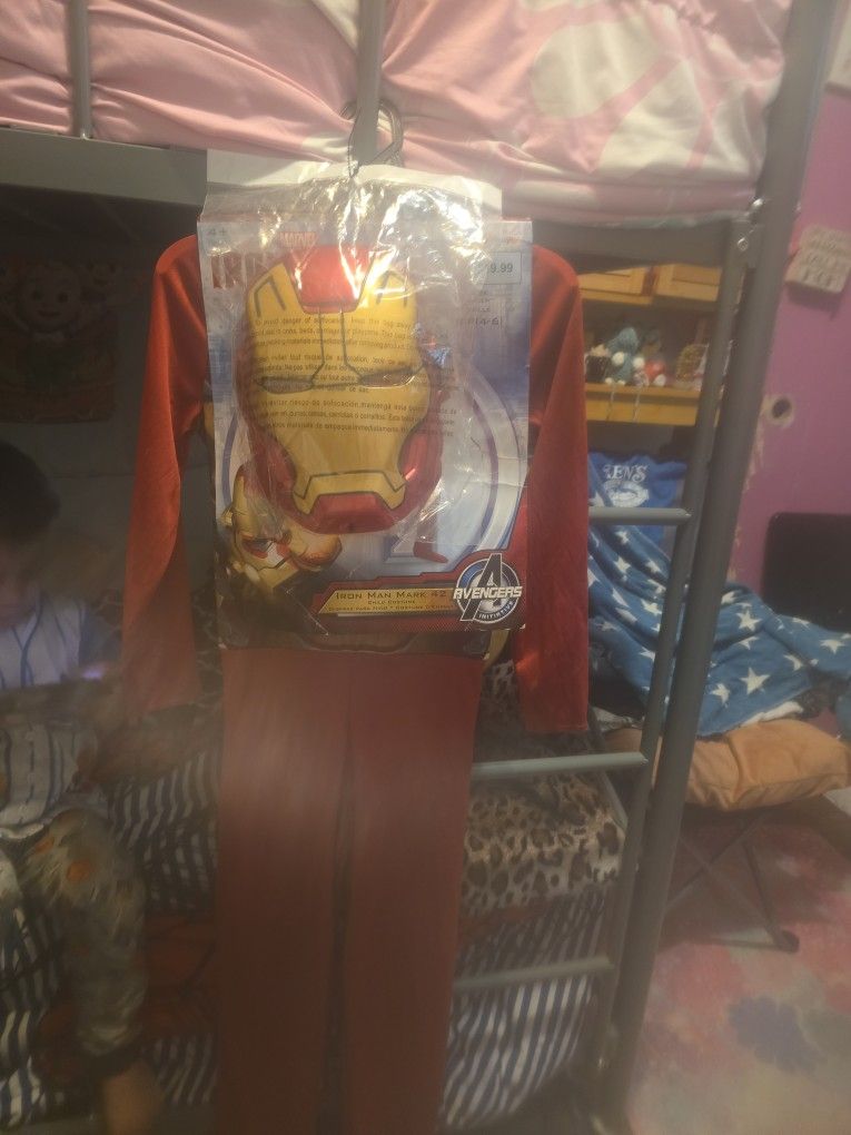 Iron Man Mark 42 Child Costume Size Small 4-6