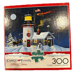 Buffalo TAKE OUT WINDOW (Complete)~300 pc puzzle Charles Wysocki Free Shipping