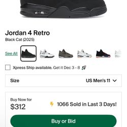 Jordan 4 Black Cat