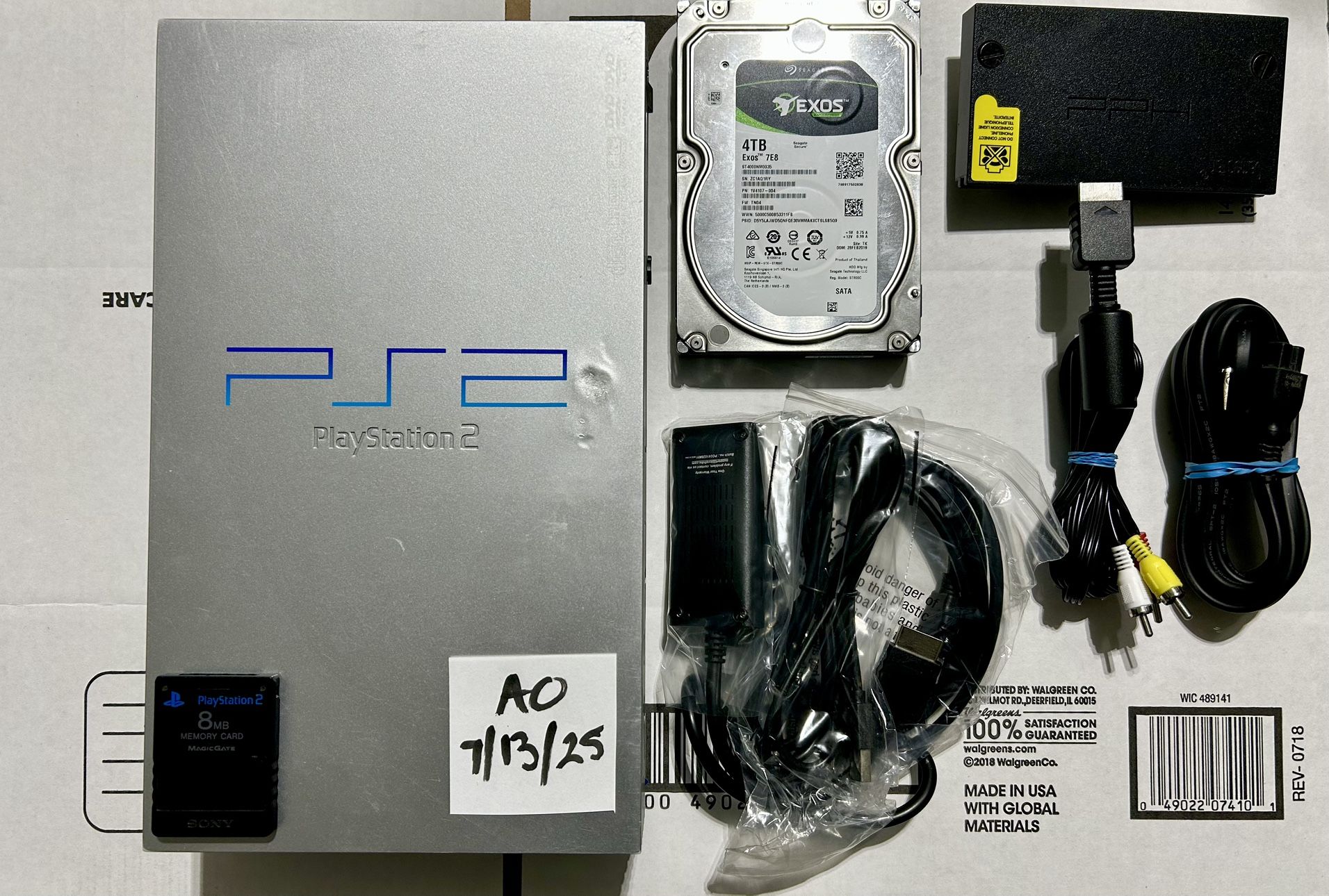 NTSC-C _ Silver PS2 (Chinese PS2 System) 50009