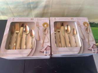 Members Mark gold flatware set