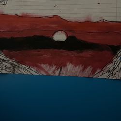 My Hand Made Drawing By Using Make Up