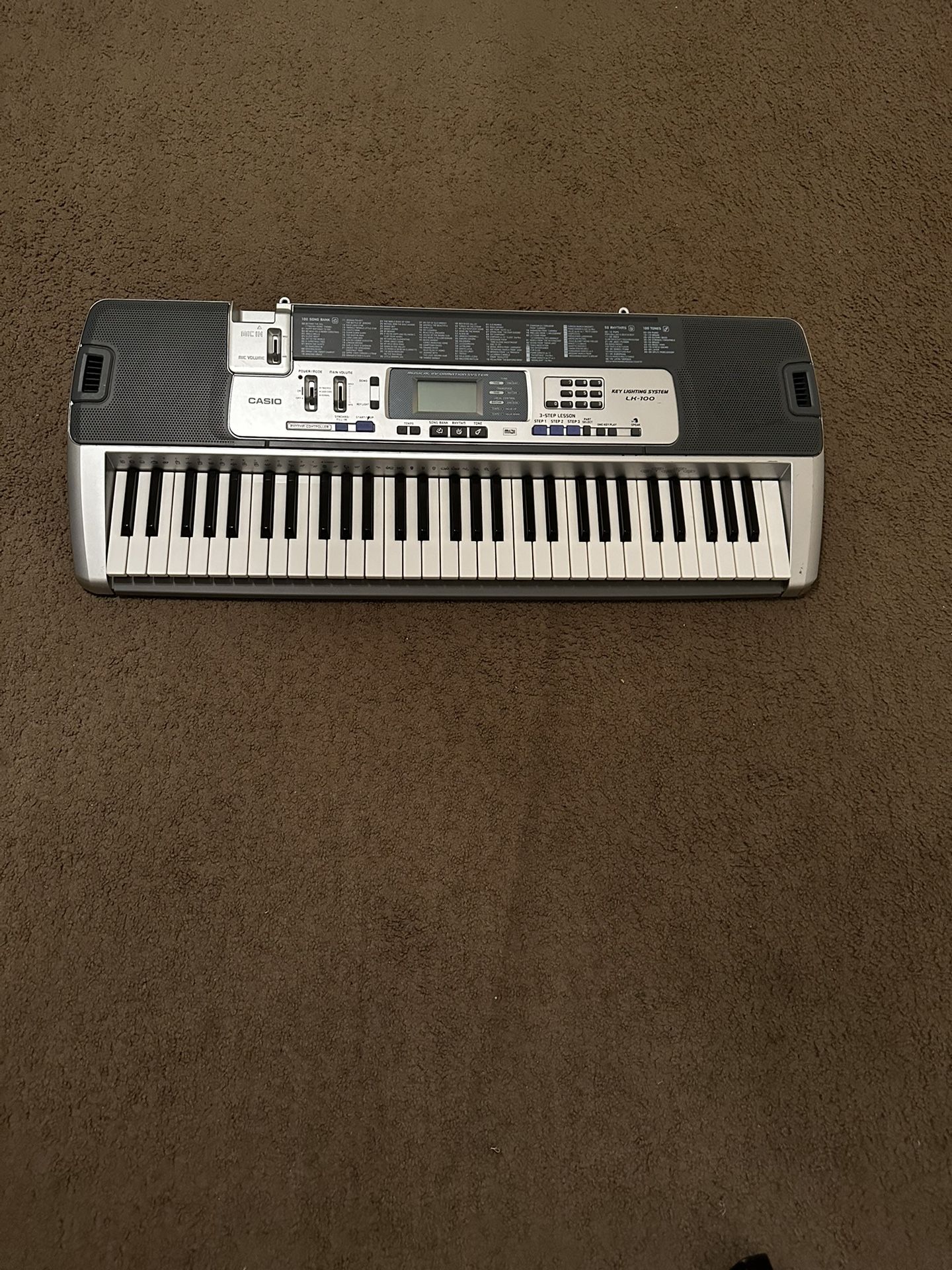 CASIO Electronic Keyboard LK-100 61 Keys