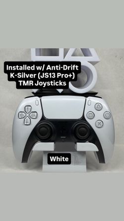 PS5 Dualsense (White) | Installed w/ K-Silver (JS13 Pro+) TMR Joysticks